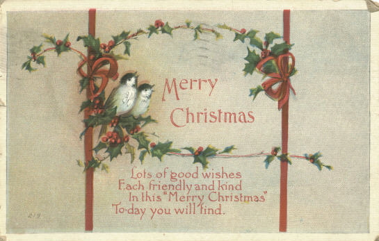 Christmas postcard c.1916-19