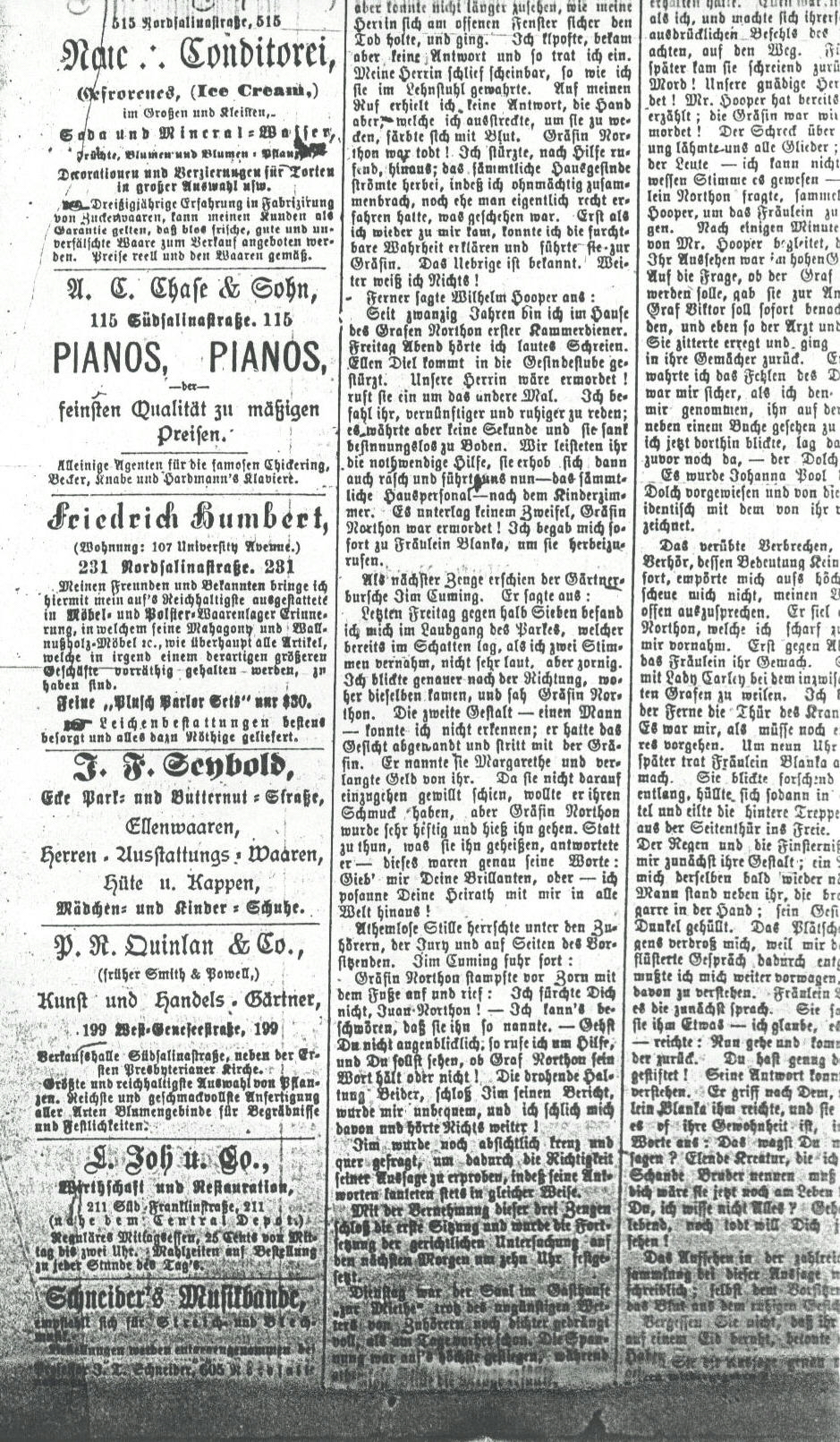 Syracuse Union, 2 January 1890, 
page 1