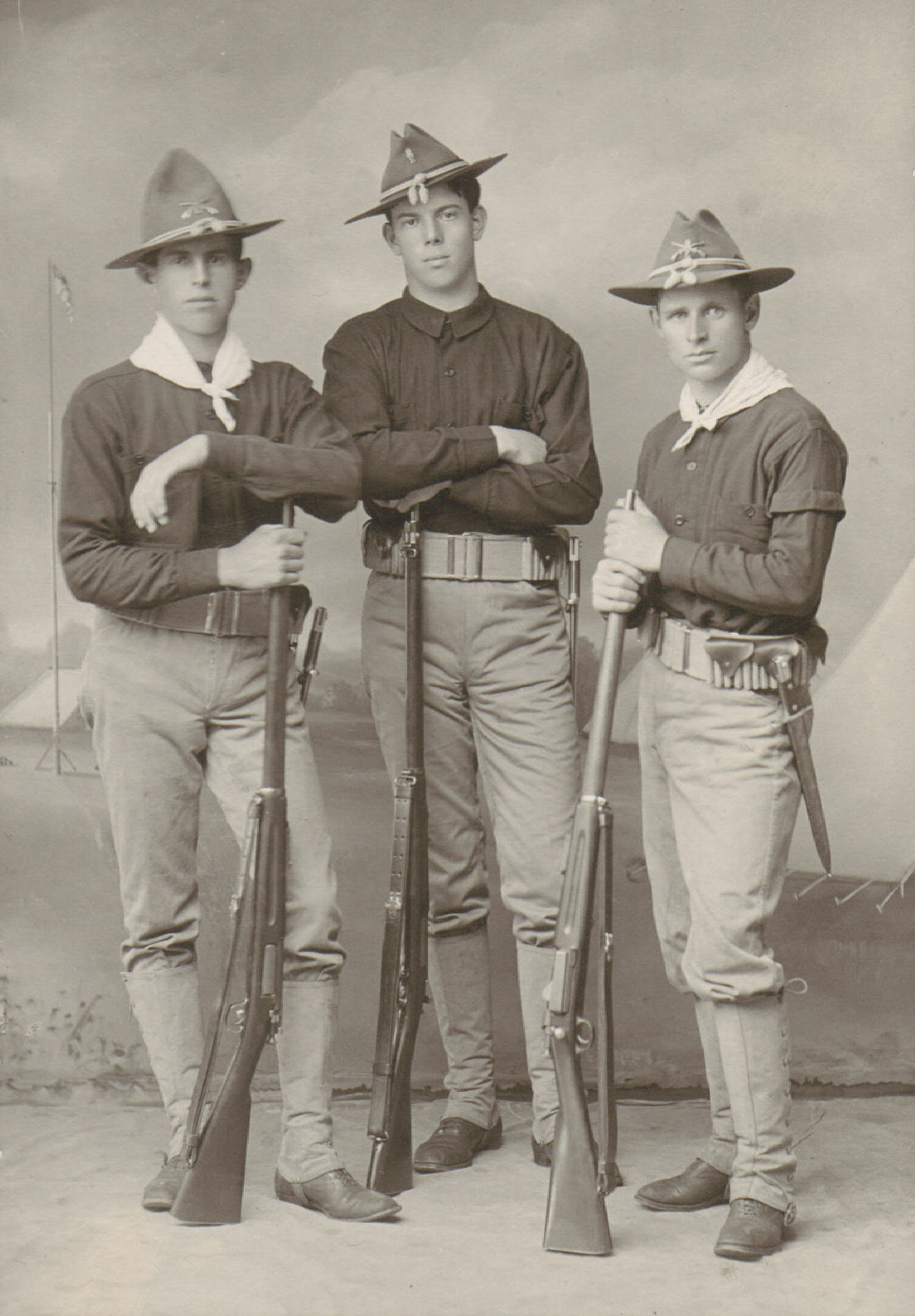 Carl Kreischer (left) and friends