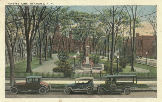 Fayette Park, Syracuse circa 1920