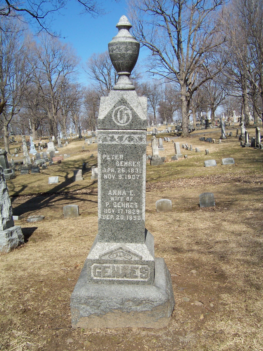 Peter and Anna Gehres gravemarker