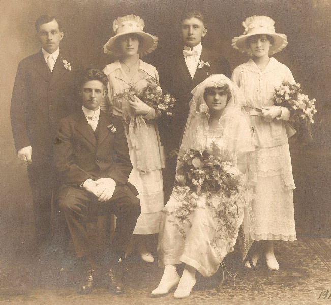 Wedding of Helen Rexin and Maurice Weigand, 1917