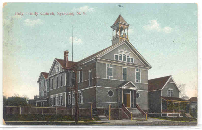Postcard circa 1910, Holy Trinity Church, Syracuse, NY