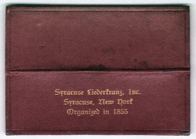 Liederkranz membership card holder