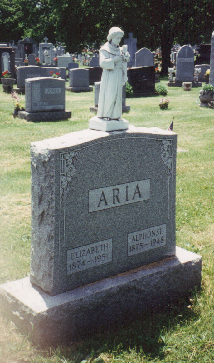 Alphonse and Elizabeth Aria marker