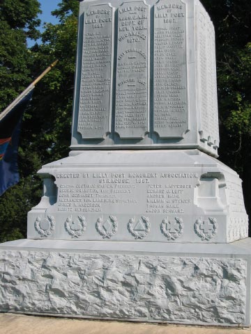 Lilly Post G.A.R. monument