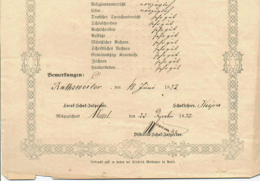 German diploma for Katharina Gilcher