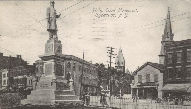 Philip Eckel monument, c. 1900