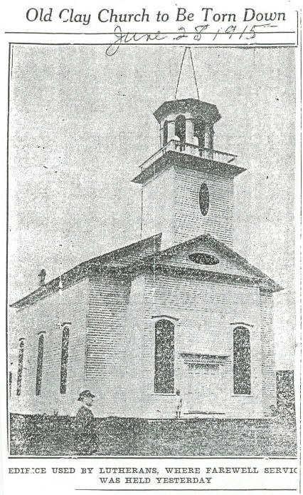 Immanuel Church, Clay, 1915