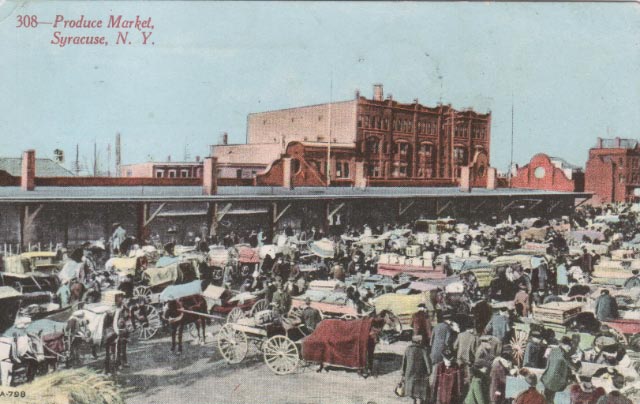 Northside Farmers' Market, c. 1900, Syracuse, New York