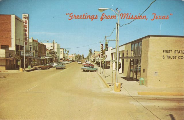 Mission, Texas postcard circa 1968