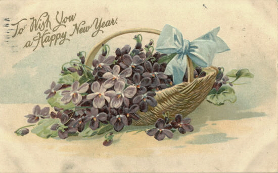 New Year's postcard 1909