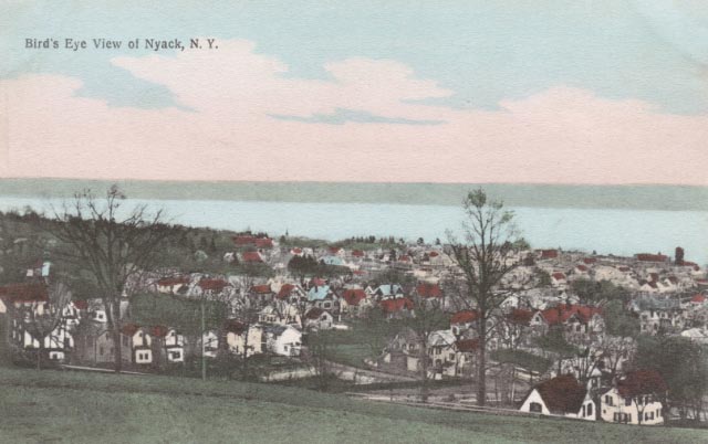 Bird's eye view of Nyack, New York