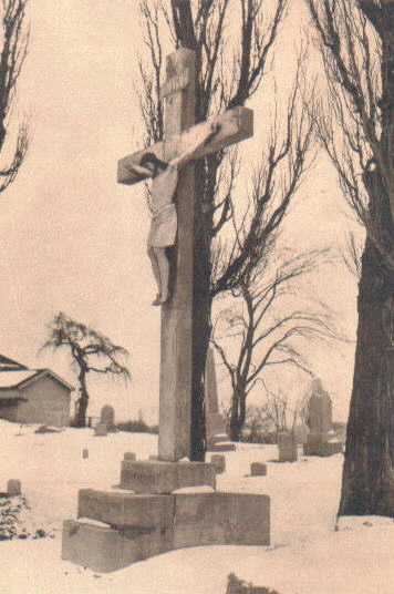 St. Joseph's Cemetery, crucifix,
Syracuse