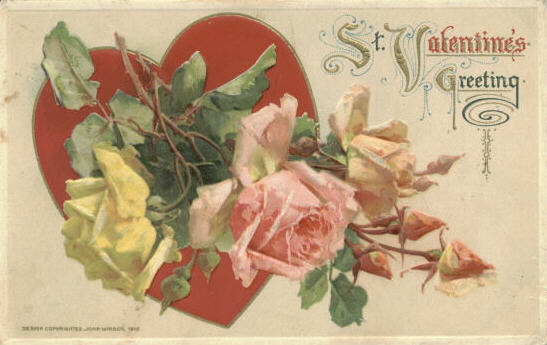 Valentine's Day postcard 1913